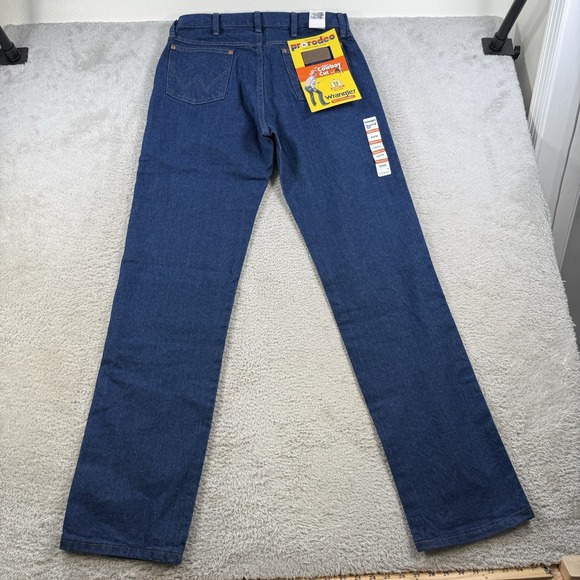 Wrangler Jeans Mens 33x34 Blue 13MWZ Denim Cowboy Cut Western Rodeo NEW - Picture 6 of 7